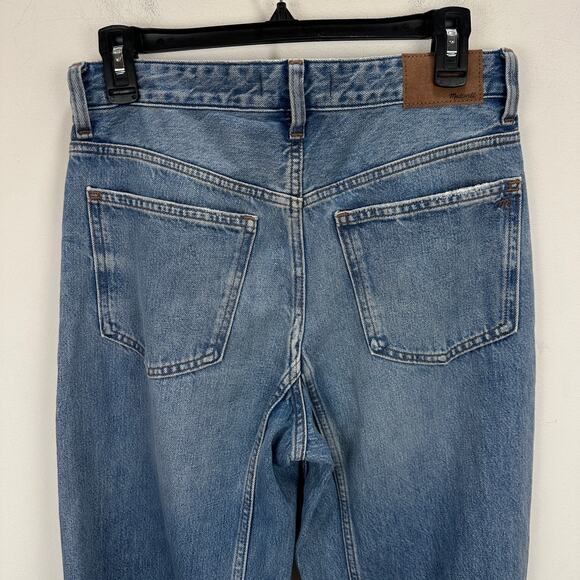 Madewell The Tall Darted Barrel Leg Jean Dobbins Wash Blue Rigid Slouchy 26T NWT - Picture 12 of 15